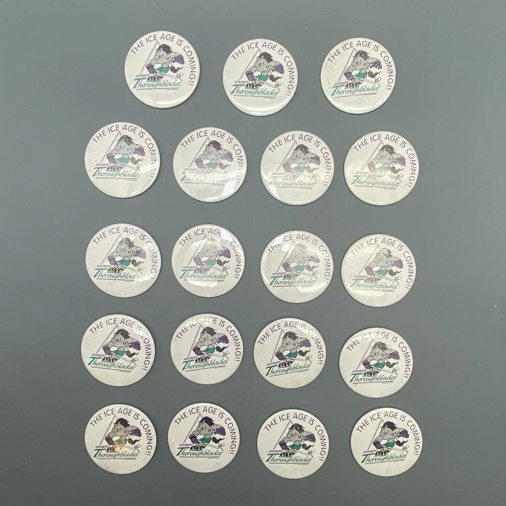 Vintage Lot Of 19 Kentucky Thoroughblades Hockey Pins‎ The Ice Age Is Coming